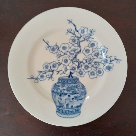 Fitz & Floyd Chinoiserie In Glaze Blue Salad Plates, Set of 4 - Picture 5 of 7